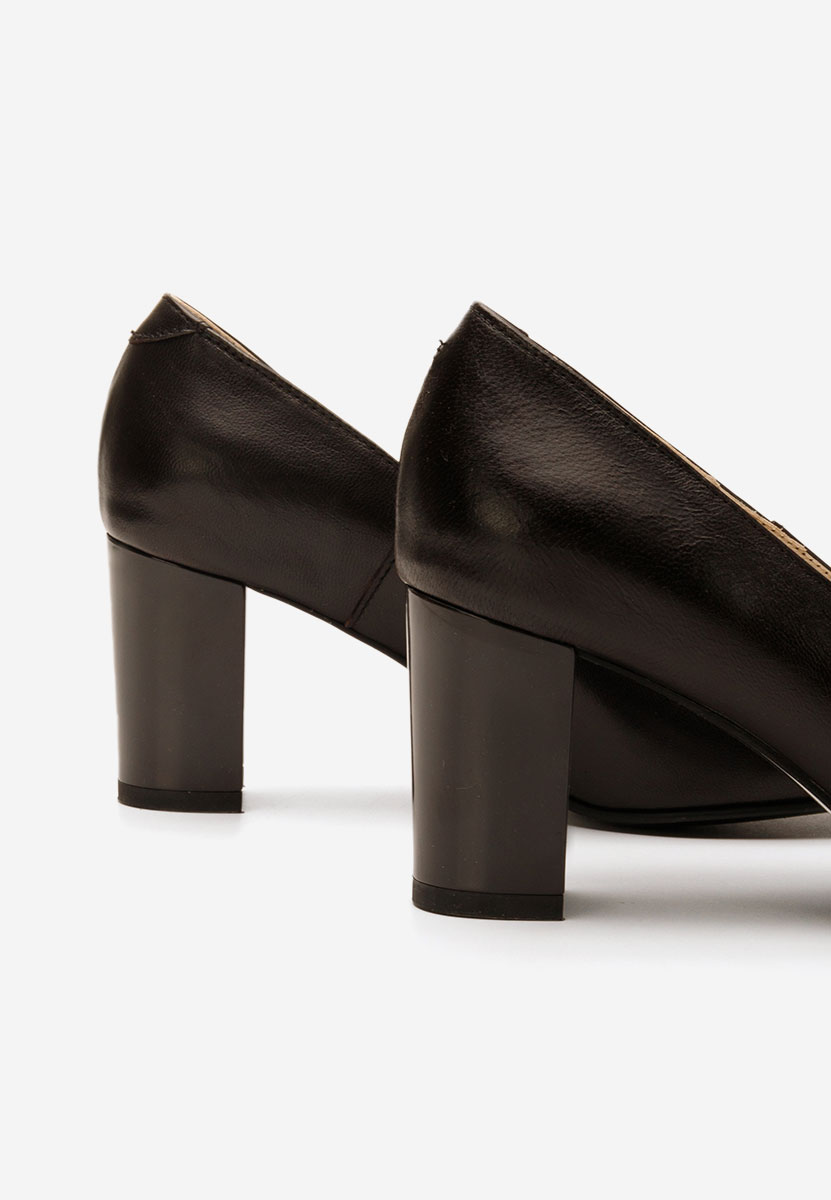 Δερμάτινα παπούτσια Consuelo καφε