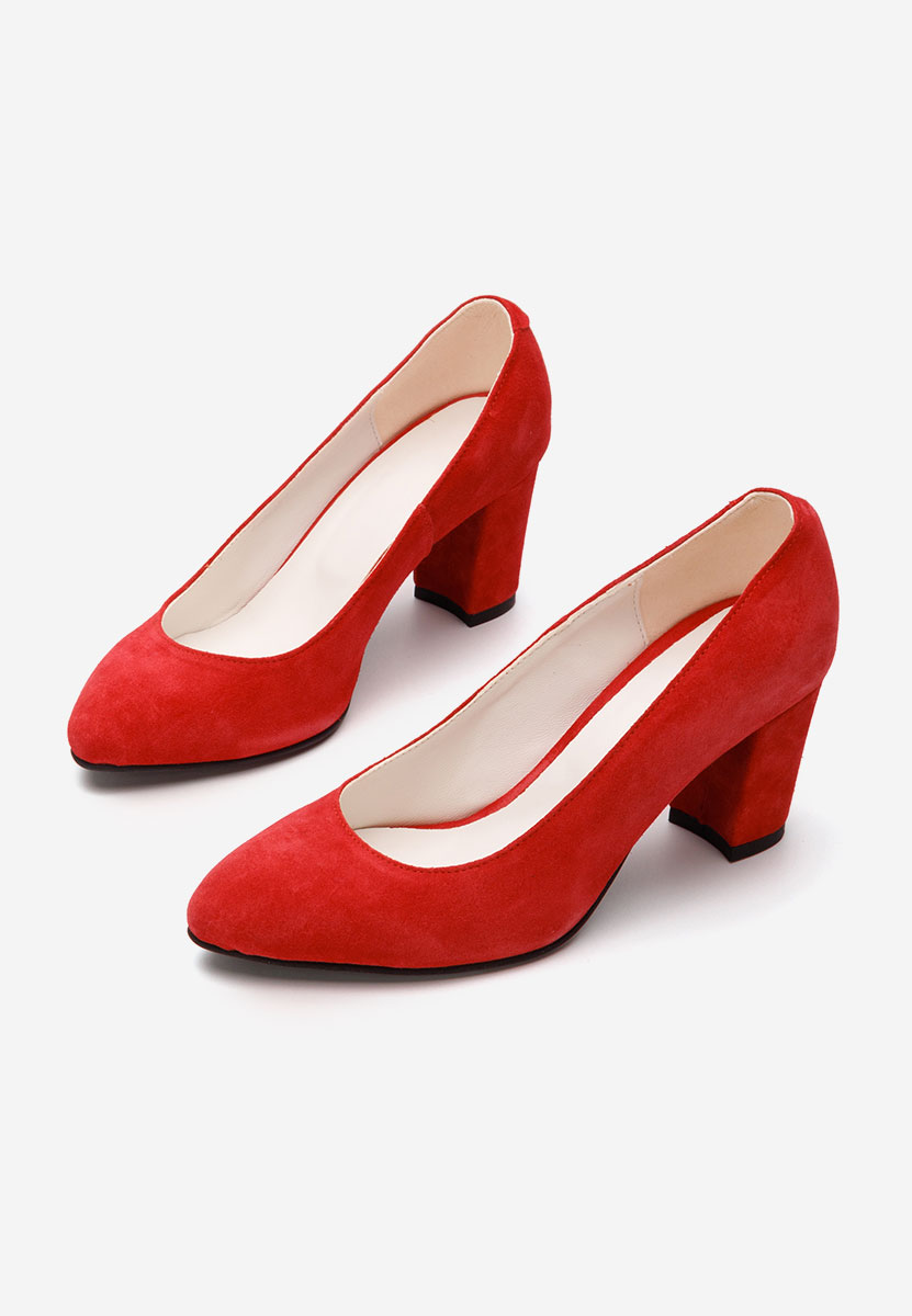 Δερμάτινα παπούτσια Sienna κοκκινο