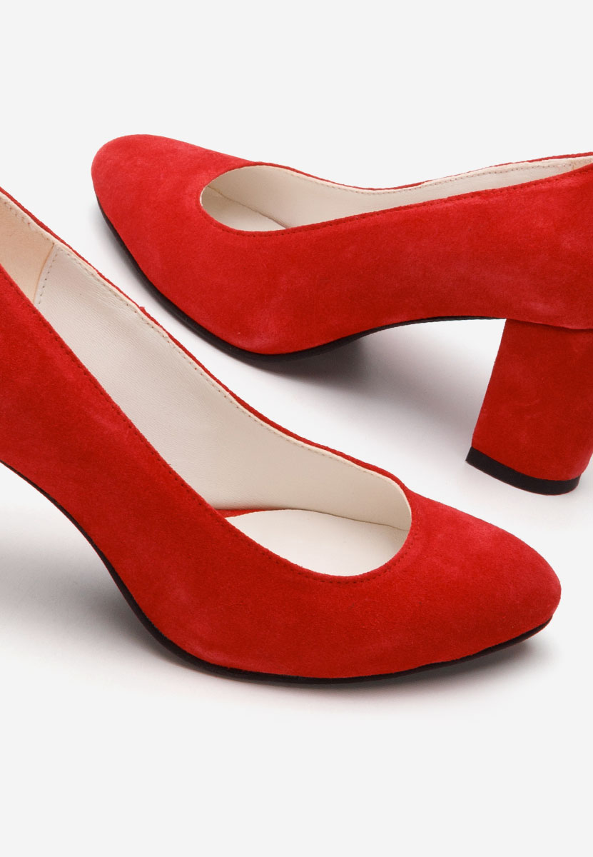 Δερμάτινα παπούτσια Sienna κοκκινο