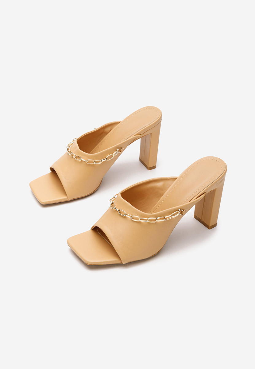 Mule με τακούνι Meldora ταμπά