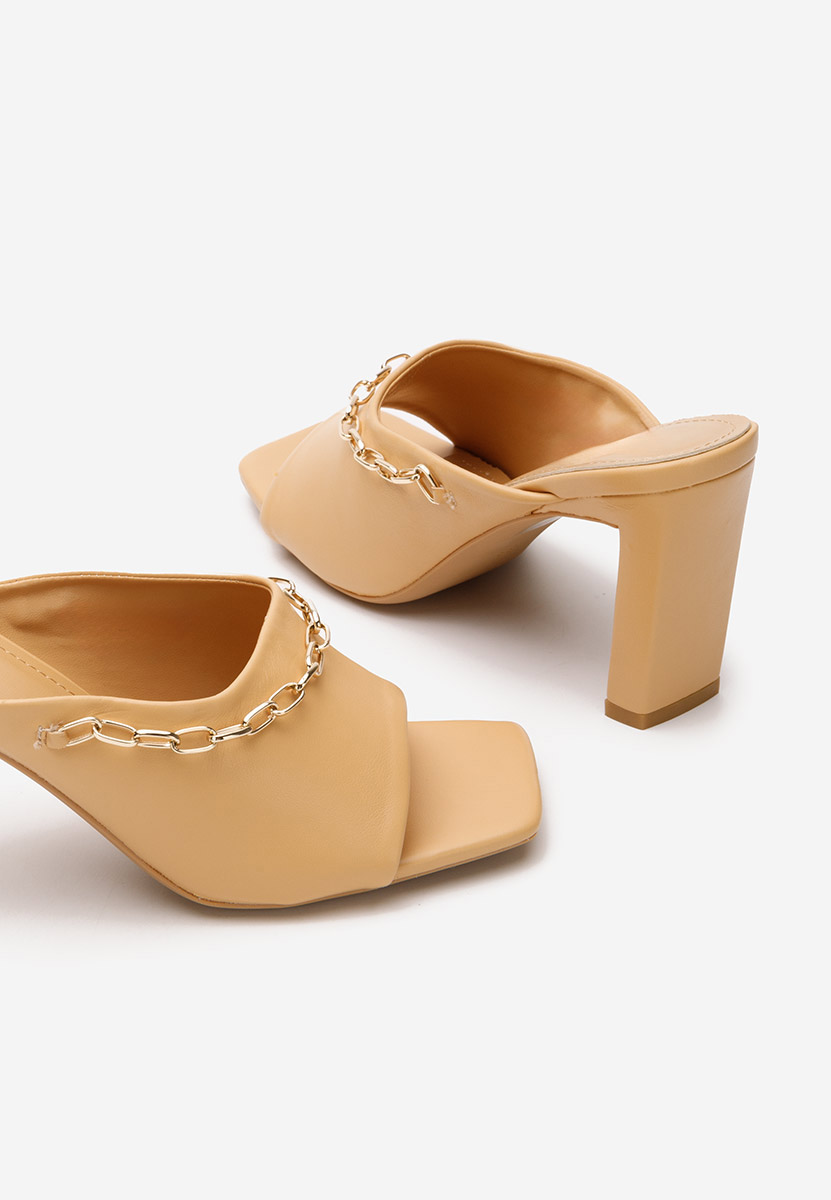 Mule με τακούνι Meldora ταμπά