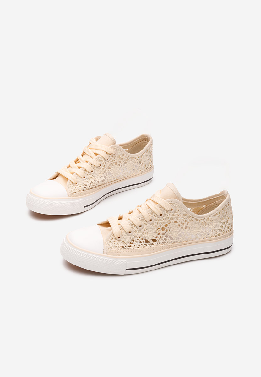 Γυναικεία sneakers Genevive μπεζ