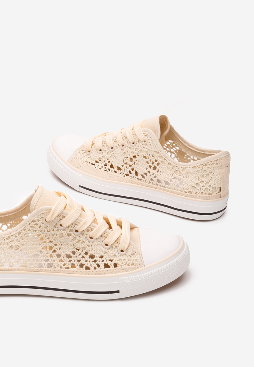 Γυναικεία sneakers Genevive μπεζ
