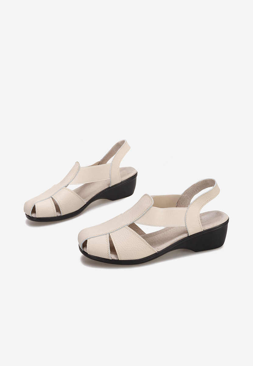 Σανδάλια δερματινα Melona V4 μπεζ