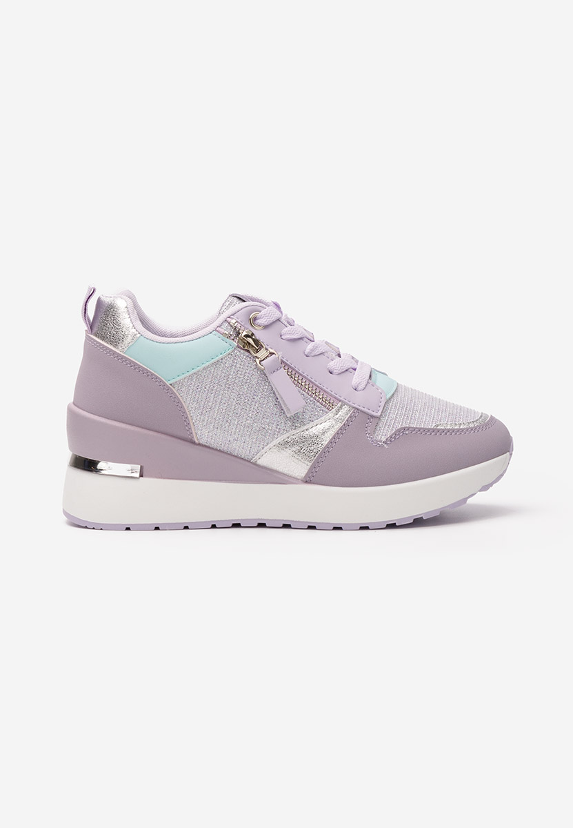Sneakers με πλατφόρμα Zenna λιλα