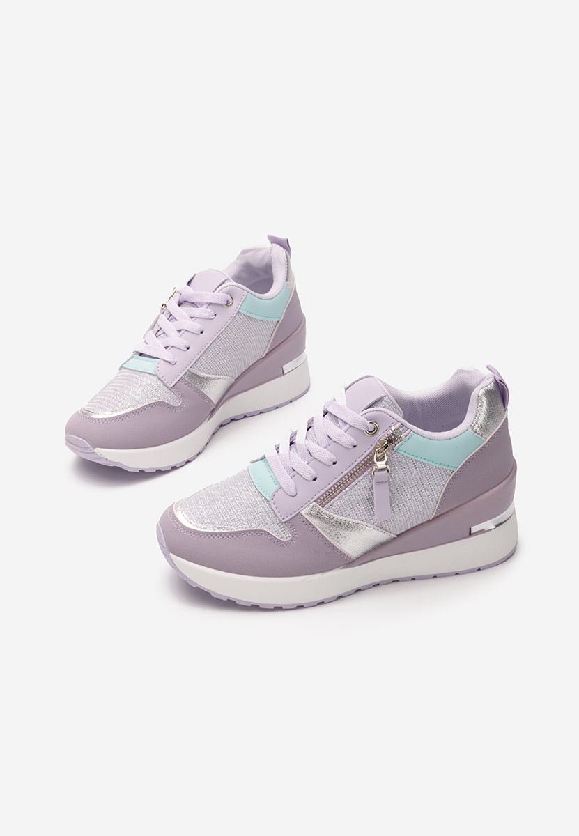 Sneakers με πλατφόρμα Zenna λιλα