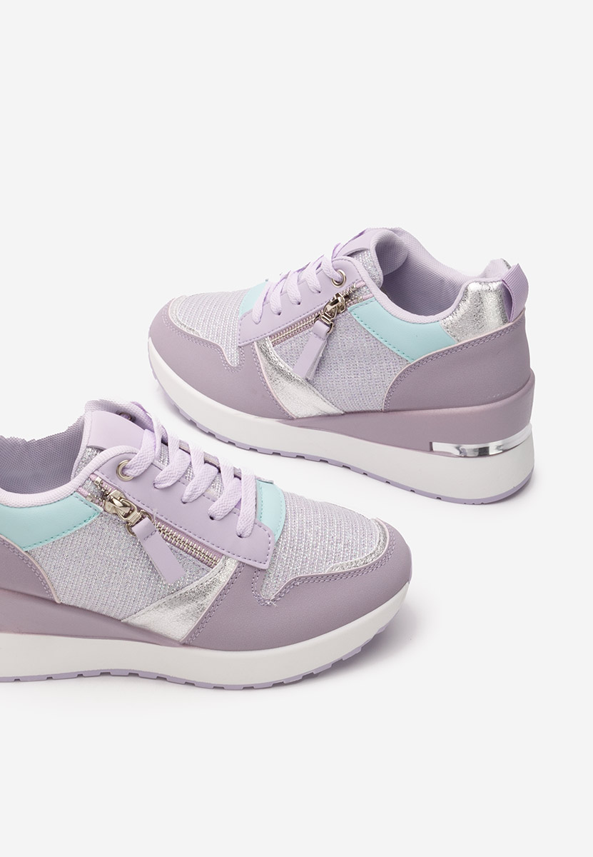 Sneakers με πλατφόρμα Zenna λιλα