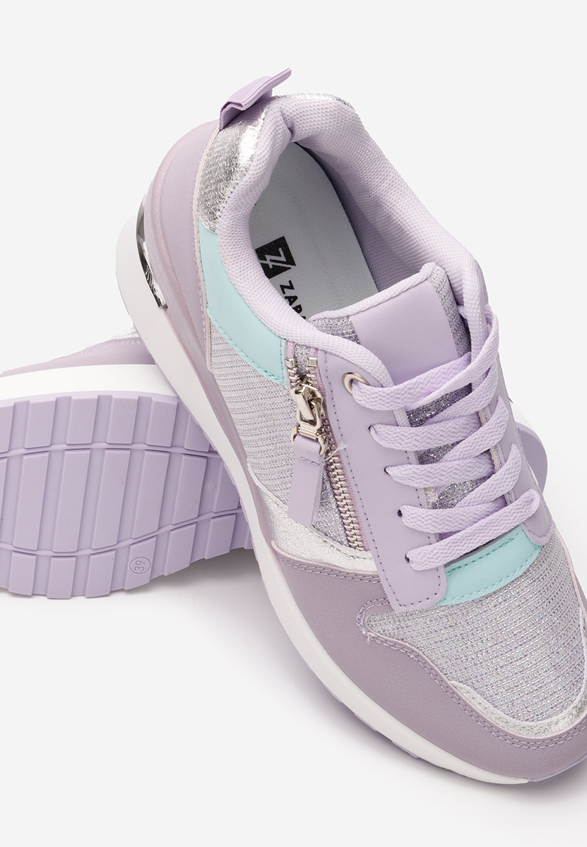 Sneakers με πλατφόρμα Zenna λιλα