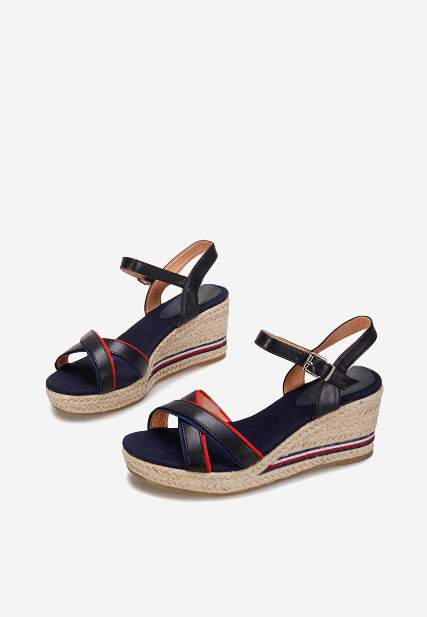 Πέδιλα πλατφόρμες Mahira Μαύρα