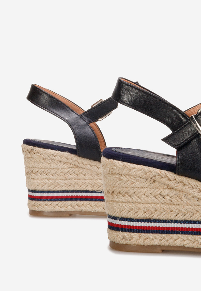 Πέδιλα πλατφόρμες Mahira Μαύρα