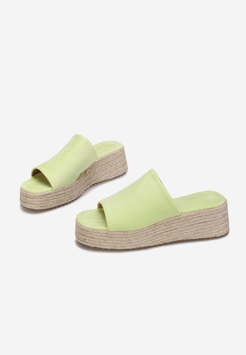 Παντόφλες με πλατφόρμα Sitema λεμονι