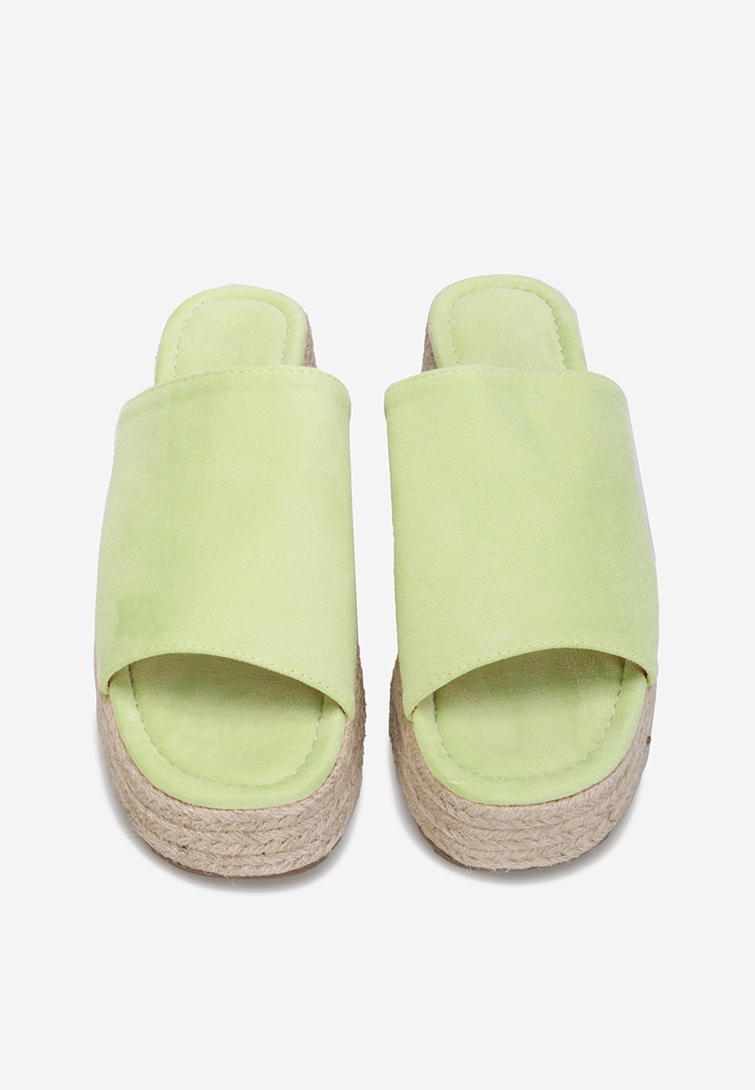 Παντόφλες με πλατφόρμα Sitema λεμονι