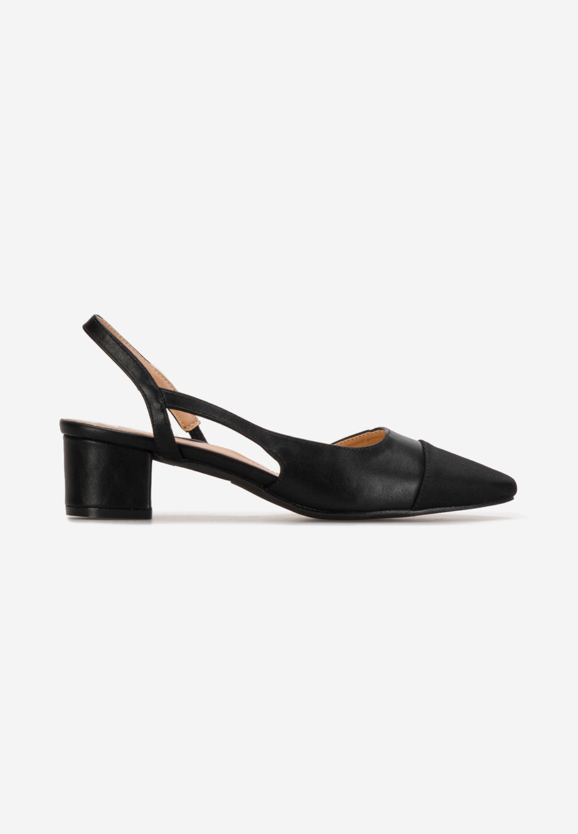 Γόβες slingback Varese μαύρα