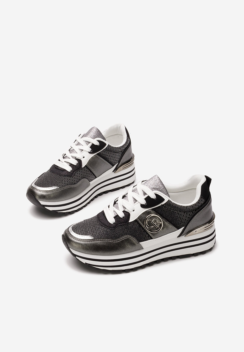 Sneakers με πλατφόρμα Lamisia γκρι