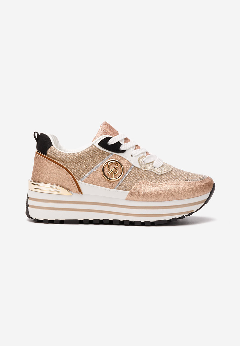Sneakers με πλατφόρμα Lamisia champagne