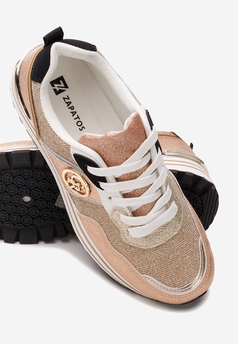 Sneakers με πλατφόρμα Lamisia champagne