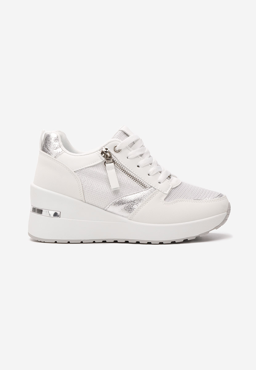 Sneakers με πλατφόρμα Zenna λευκά