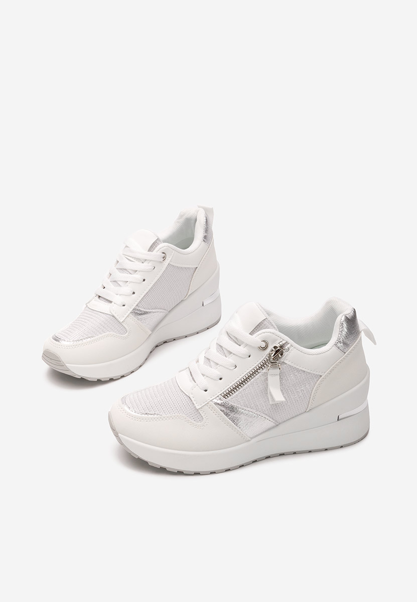 Sneakers με πλατφόρμα Zenna λευκά