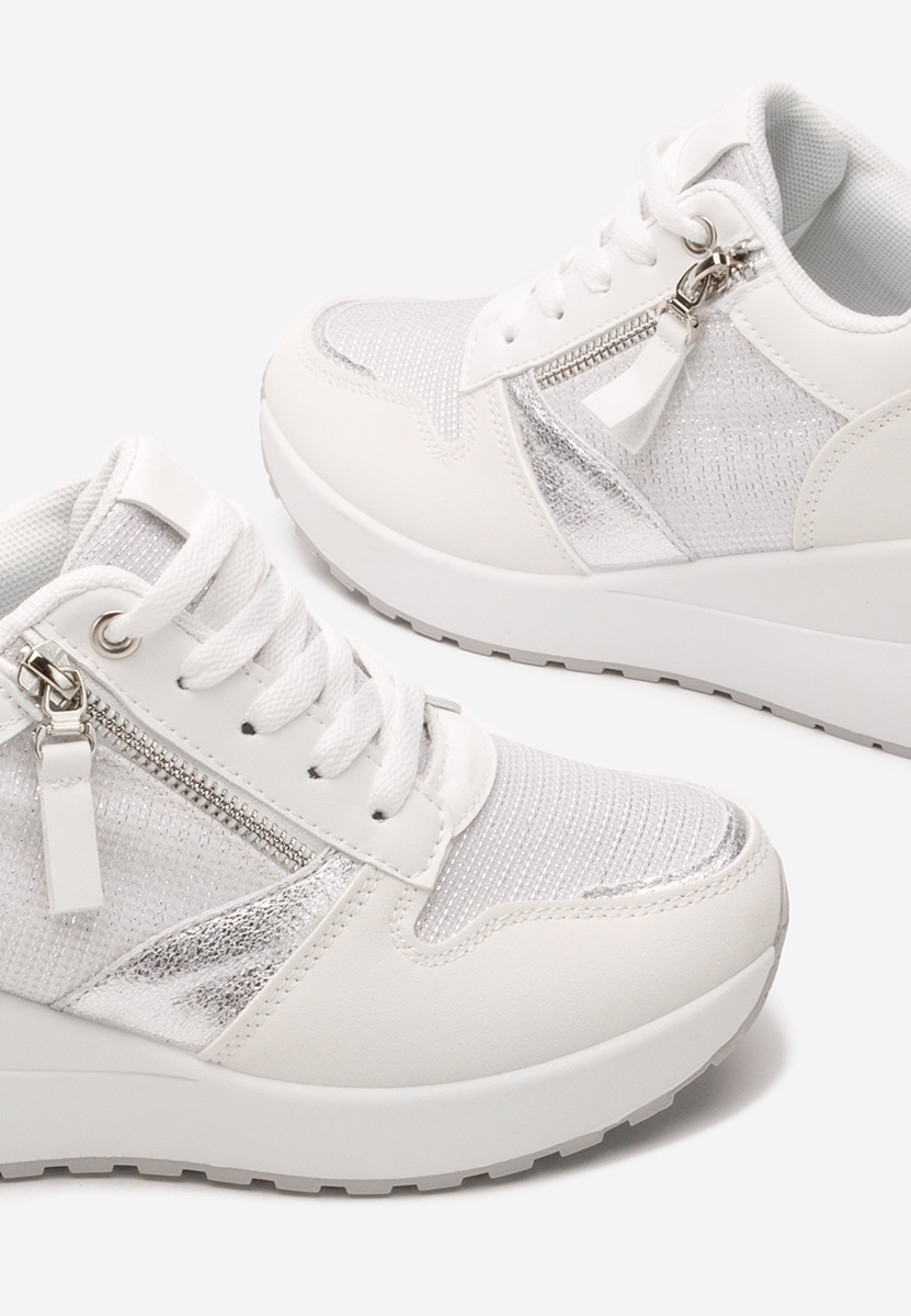 Sneakers με πλατφόρμα Zenna λευκά