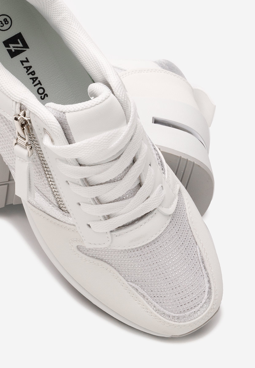 Sneakers με πλατφόρμα Zenna λευκά