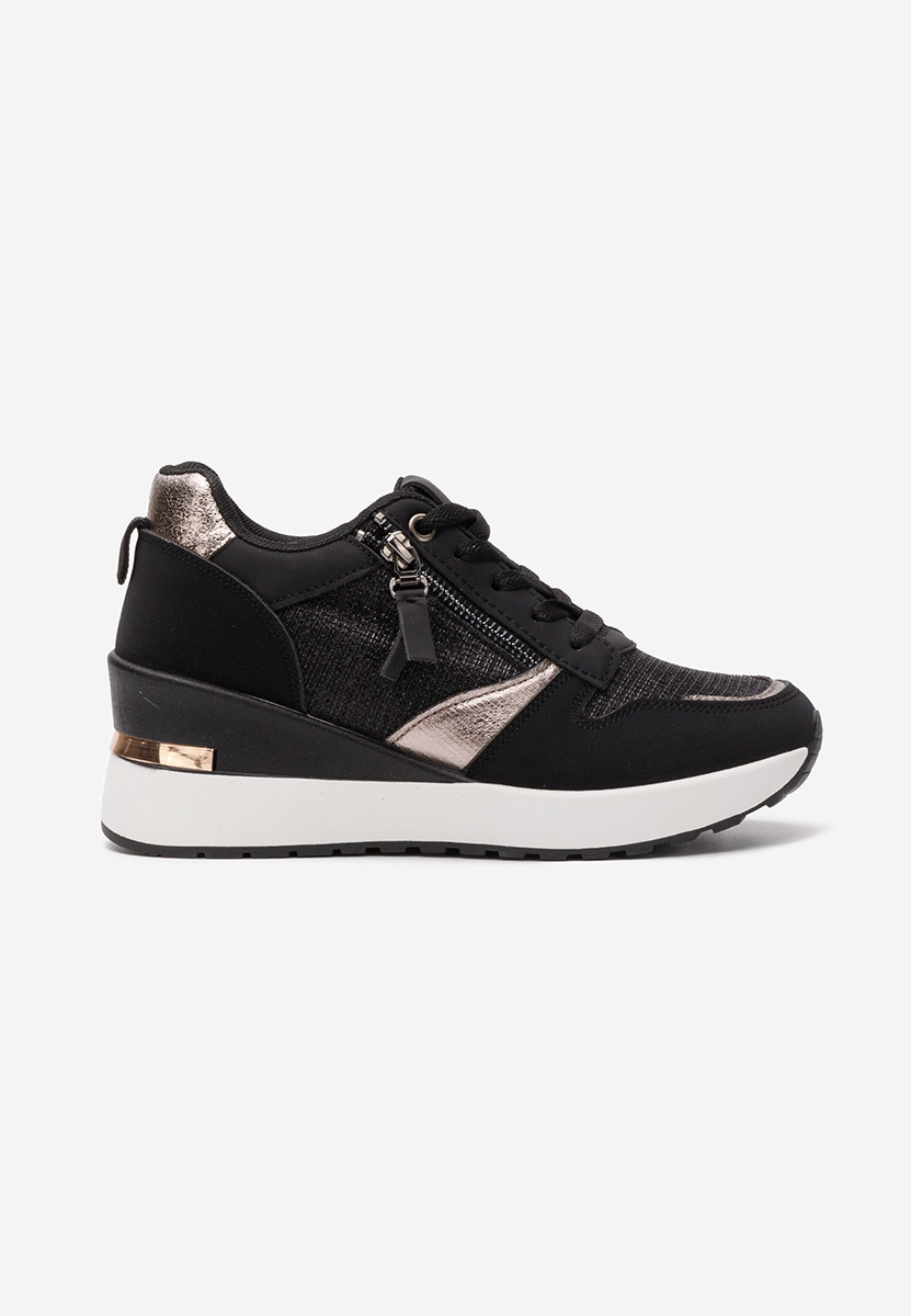 Sneakers με πλατφόρμα Zenna μαύρα