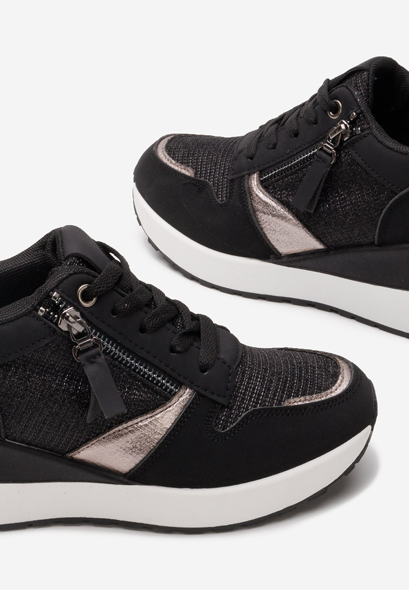 Sneakers με πλατφόρμα Zenna μαύρα
