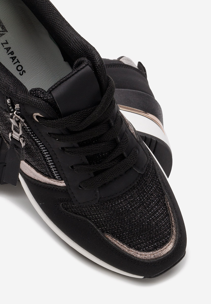 Sneakers με πλατφόρμα Zenna μαύρα