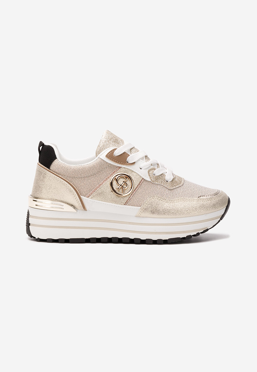 Sneakers με πλατφόρμα Lamisia χρυσο