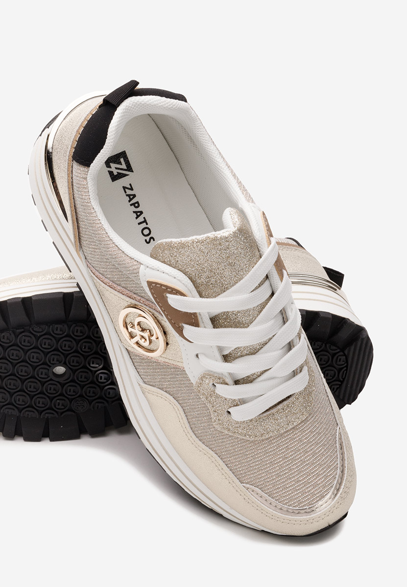 Sneakers με πλατφόρμα Lamisia χρυσο