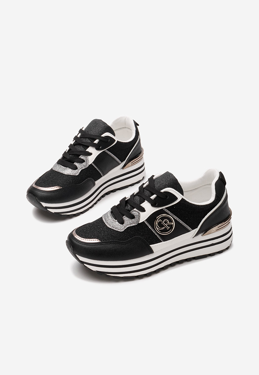 Sneakers με πλατφόρμα Lamisia μαύρα