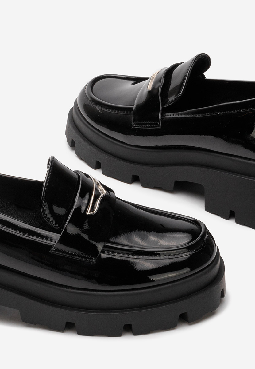 Loafers γυναικεια Aksa μαύρα