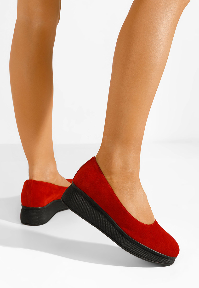 Πλατφόρμες γυναικεία Cantoria V2 κοκκινο