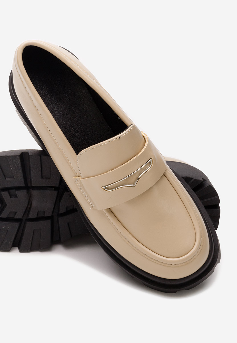 Loafers γυναικεια Aksa μπεζ