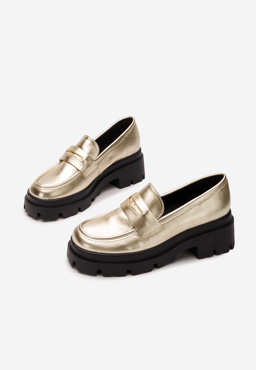 Loafers γυναικεια Aksa χρυσο