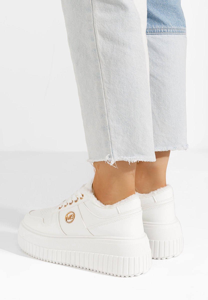 Χειμερινά sneakers γυναικεια Cavia λευκά