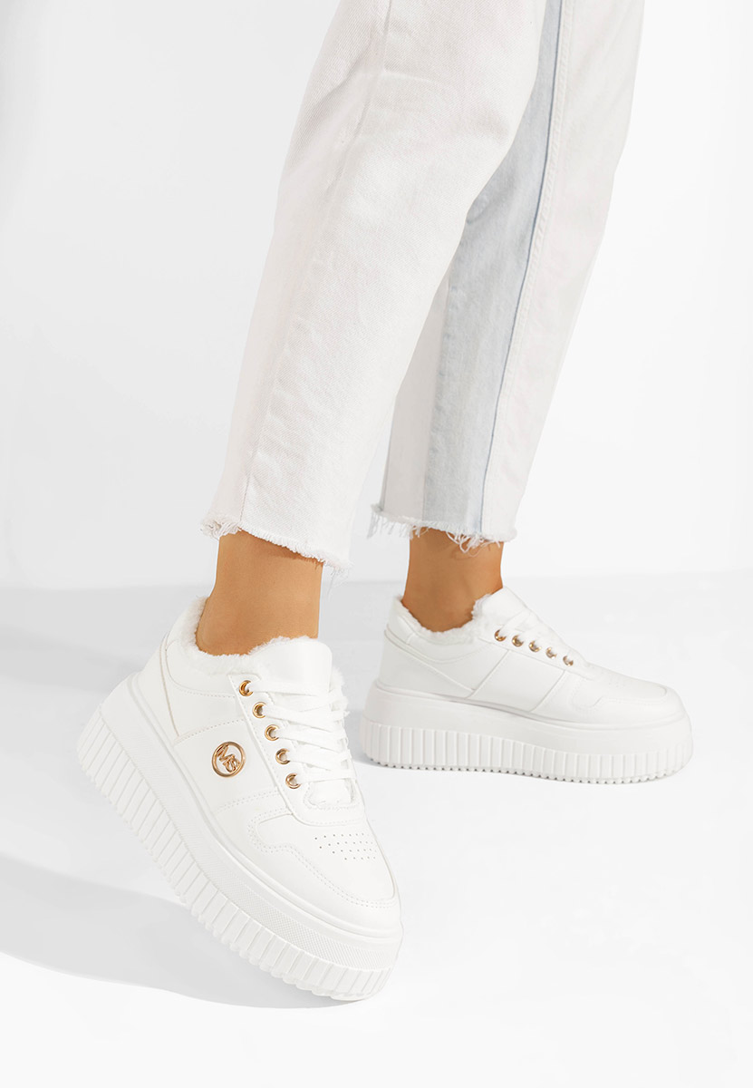 Χειμερινά sneakers γυναικεια Cavia λευκά