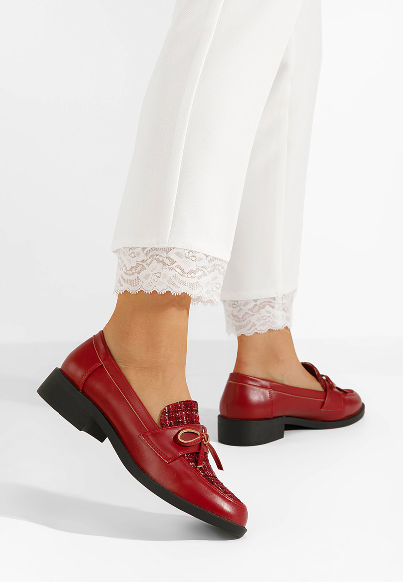 Μοκασίνια γυναικεια Aliera μπορντό