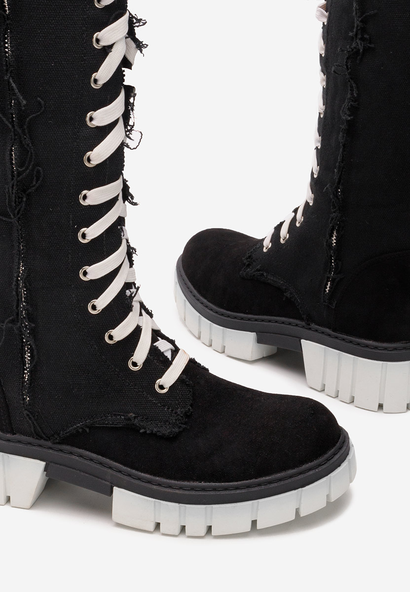 Αρβυλάκια ψηλα γυναικεία μαύρα Fomitena