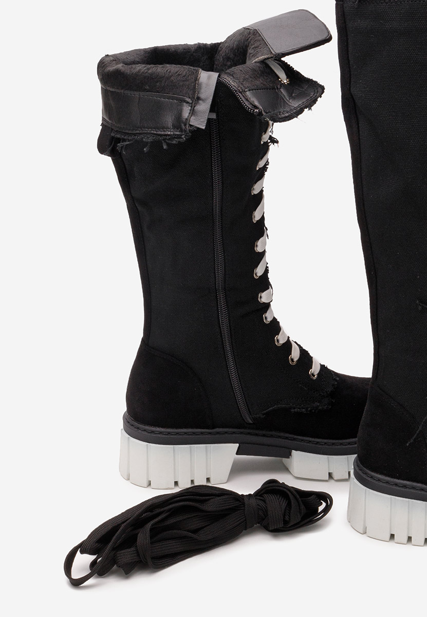 Αρβυλάκια ψηλα γυναικεία μαύρα Fomitena