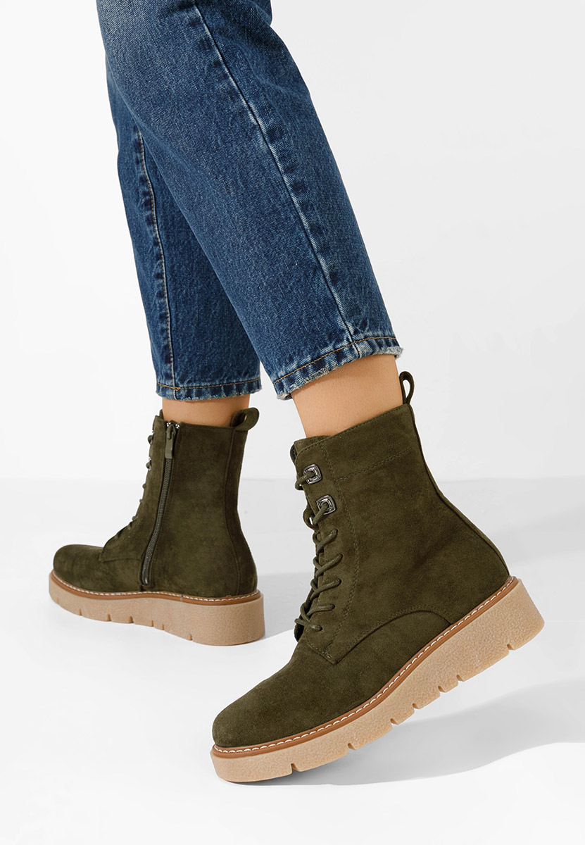 Γυναικεία μποτάκια Terrianna πρασινο