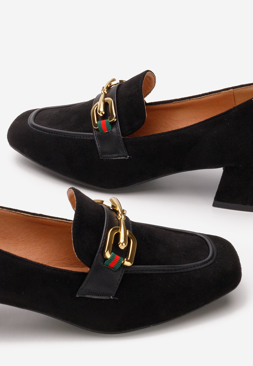 Loafers με τακουνι Eudora μαύρα