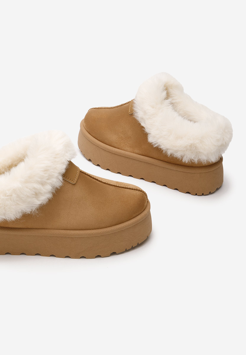 Mποτάκια πλατφόρμα Dorthea ταμπά