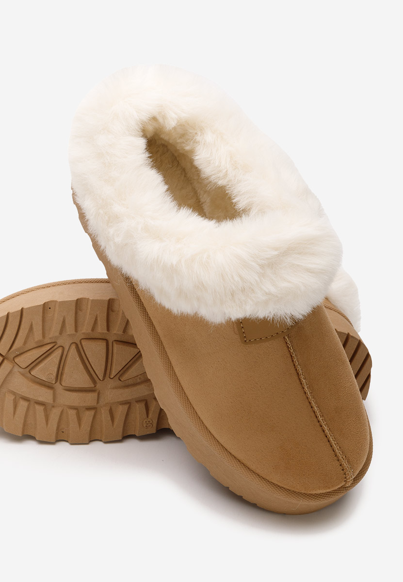 Mποτάκια πλατφόρμα Dorthea ταμπά