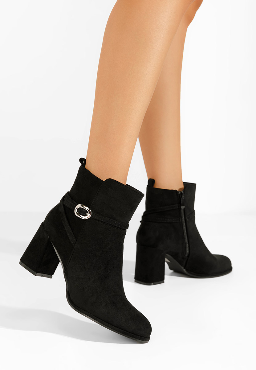 Μποτάκια με χοντρό τακούνι Cherri Μαύρα Μποτάκια με χοντρό τακούνι Cherri Μαύρα