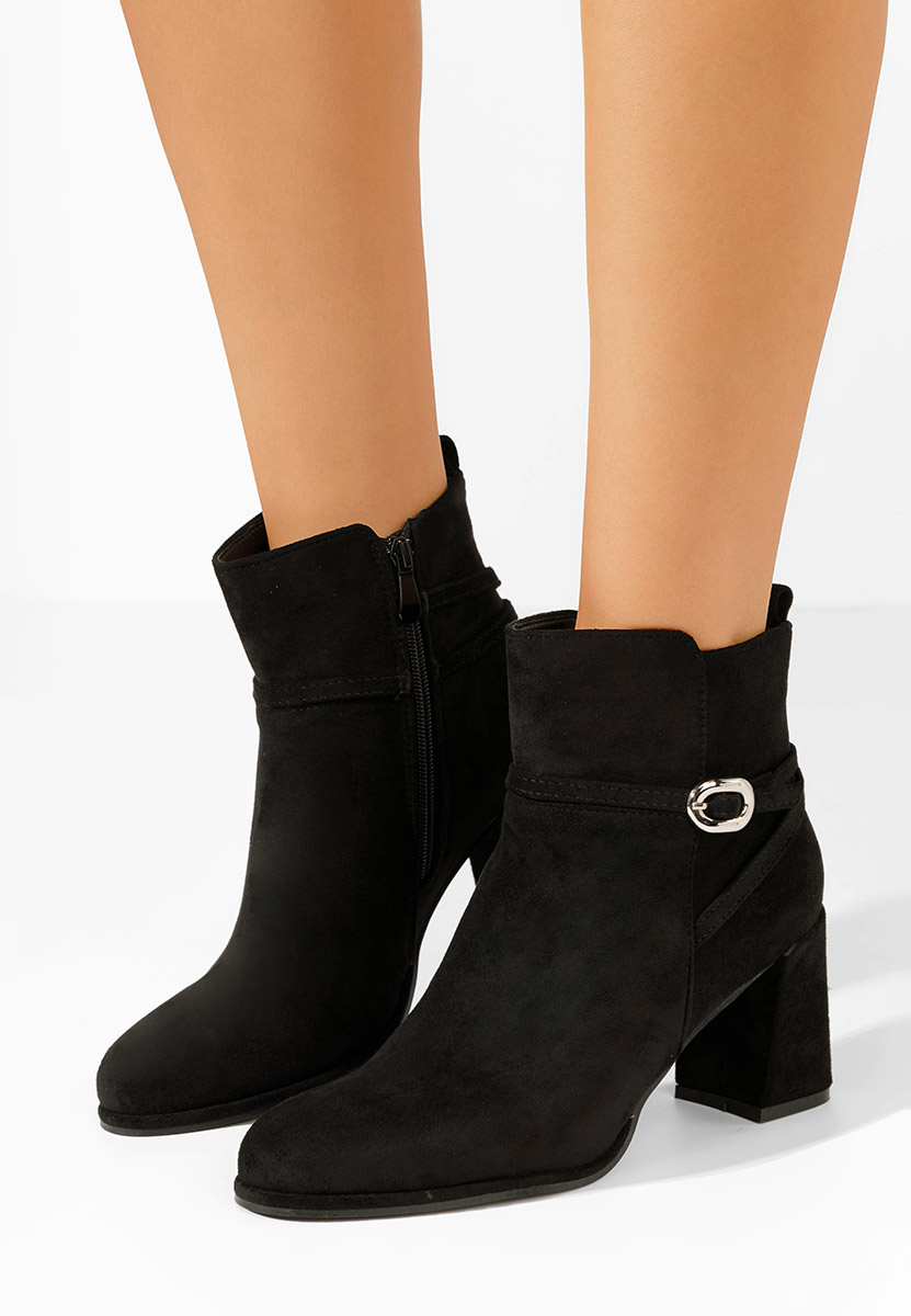 Μποτάκια με χοντρό τακούνι Cherri Μαύρα Μποτάκια με χοντρό τακούνι Cherri Μαύρα