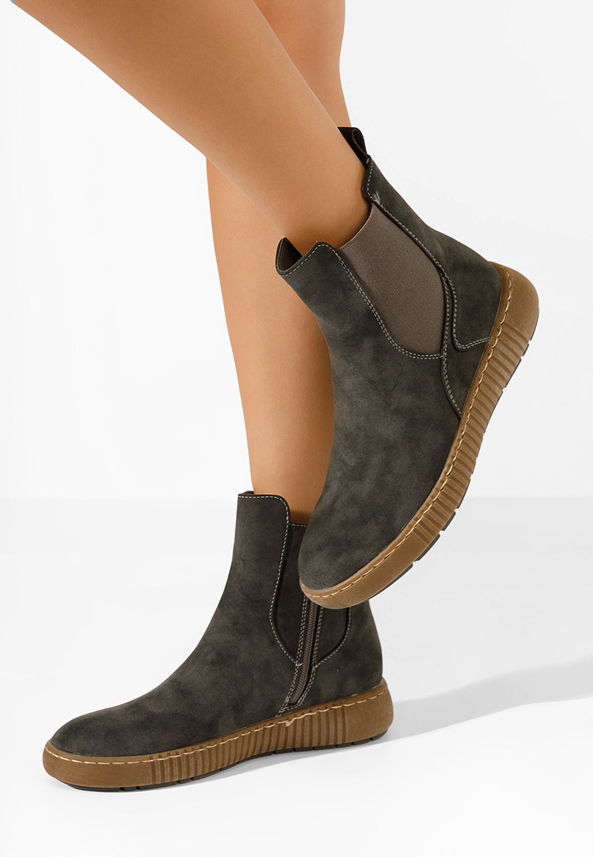 Μποτάκια Chelsea γυναικεία Sheela γκρι