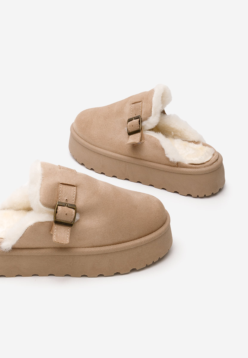 Παντοφλεσ γυναικειεσ χειμερινεσ Aselda χακι