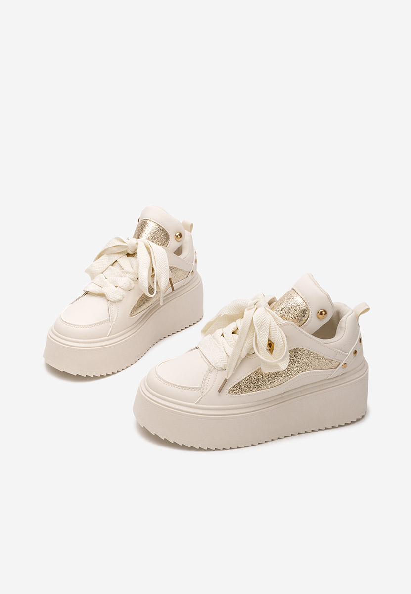 Sneakers με πλατφόρμα Litene μπεζ