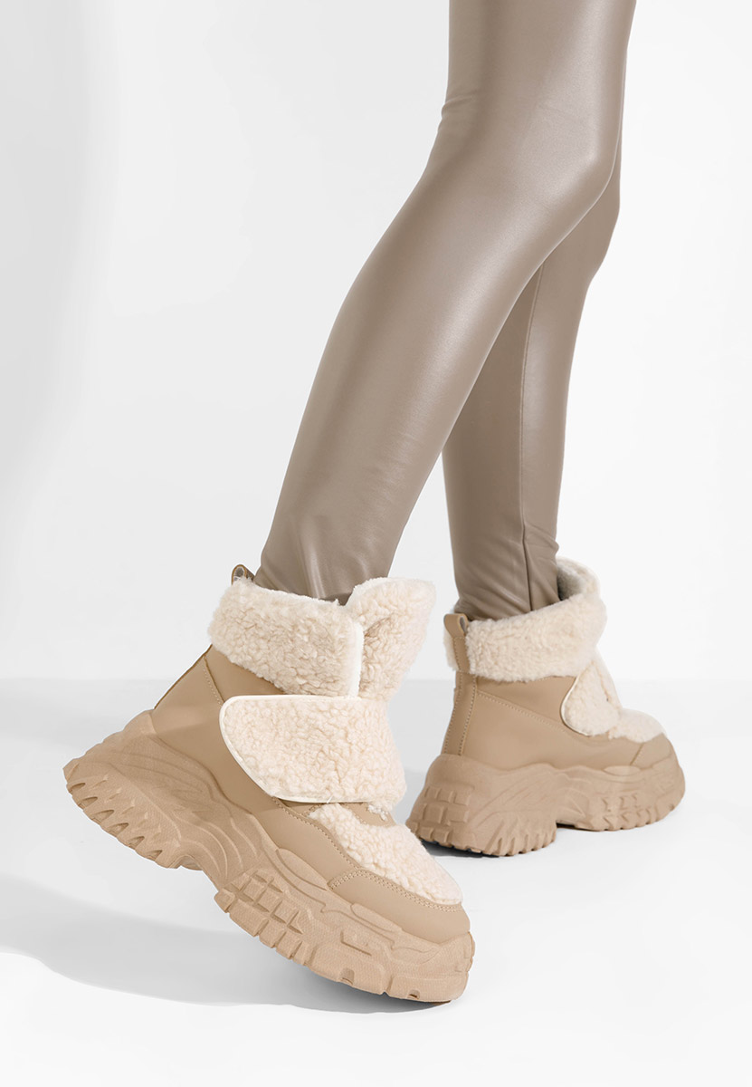 Χειμερινά sneakers γυναικεια Comino χακι