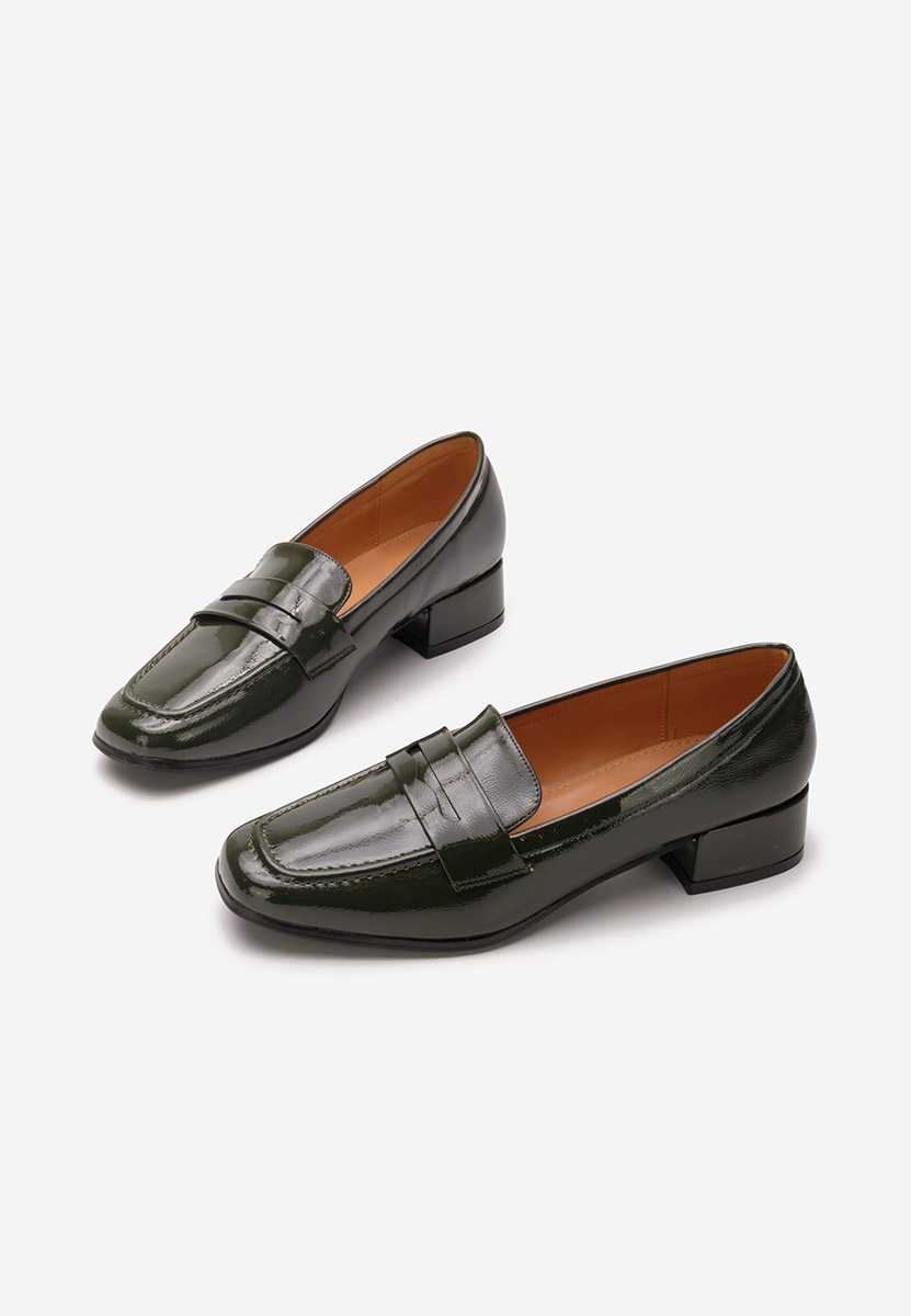 Loafers γυναικεια με τακουνι Kirada πρασινο